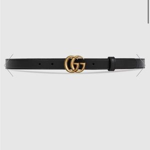 GUCCI leather marmont Double G belt